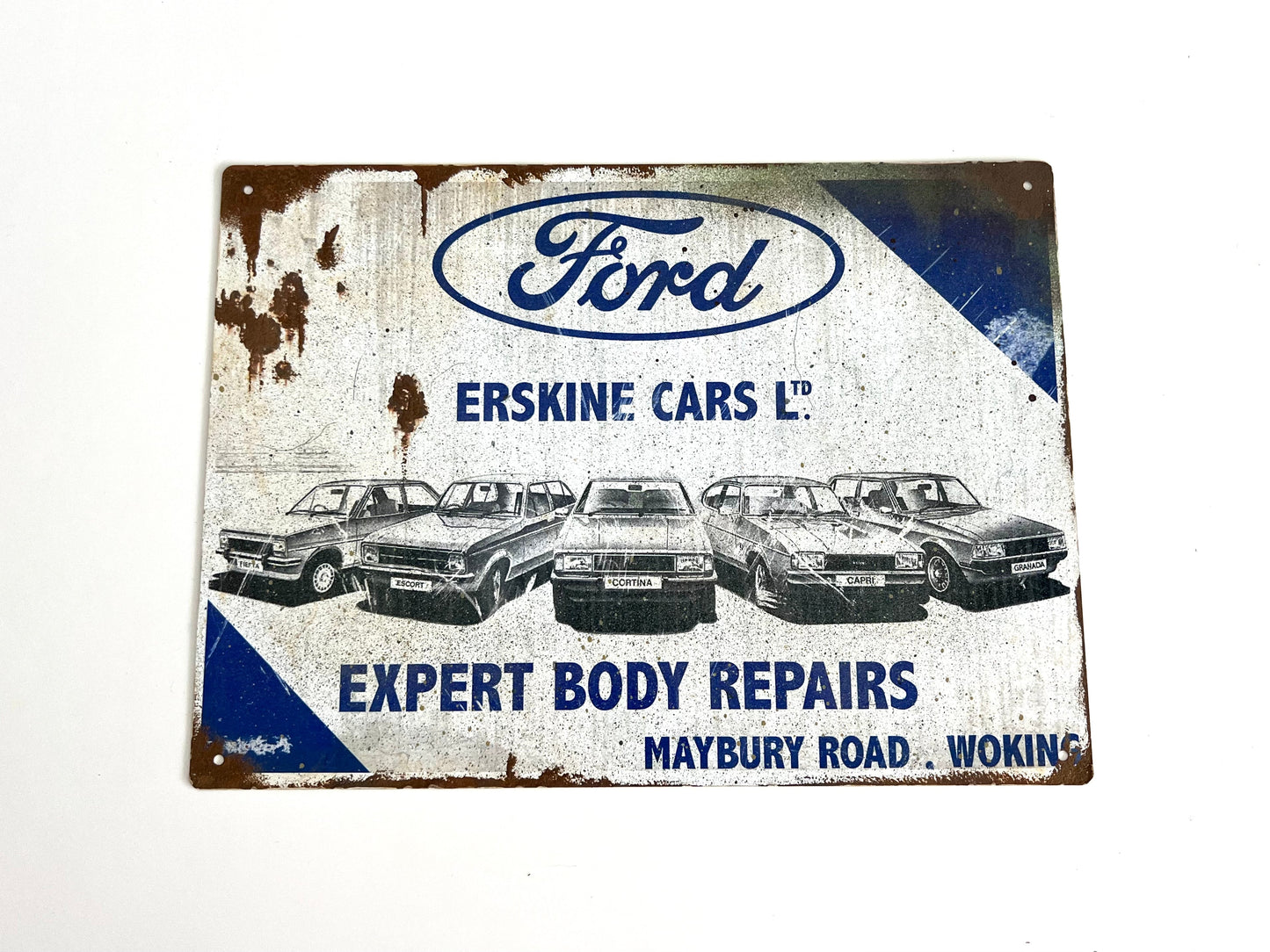 Ford Erskine Vintage Metal Sign