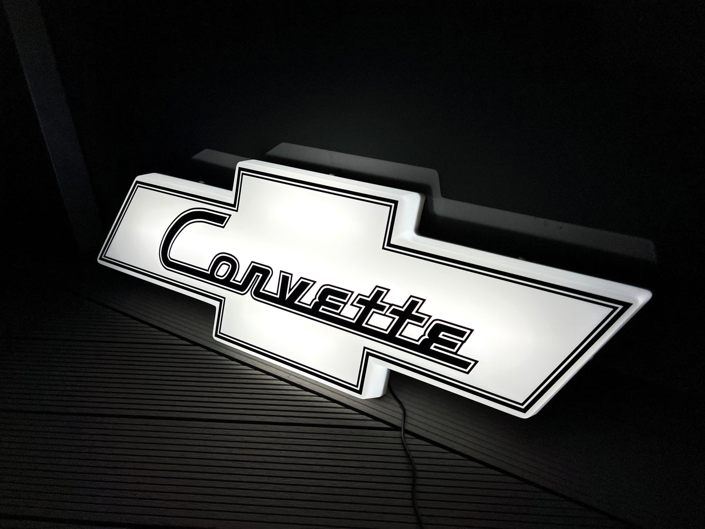 Chevrolet Corvette Illuminated Logo Sign