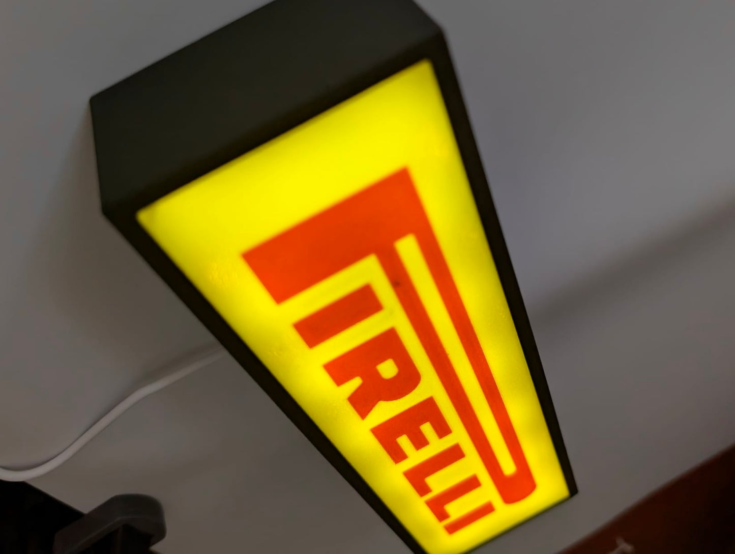 Pirelli Lightbox Illuminated Logo Sign