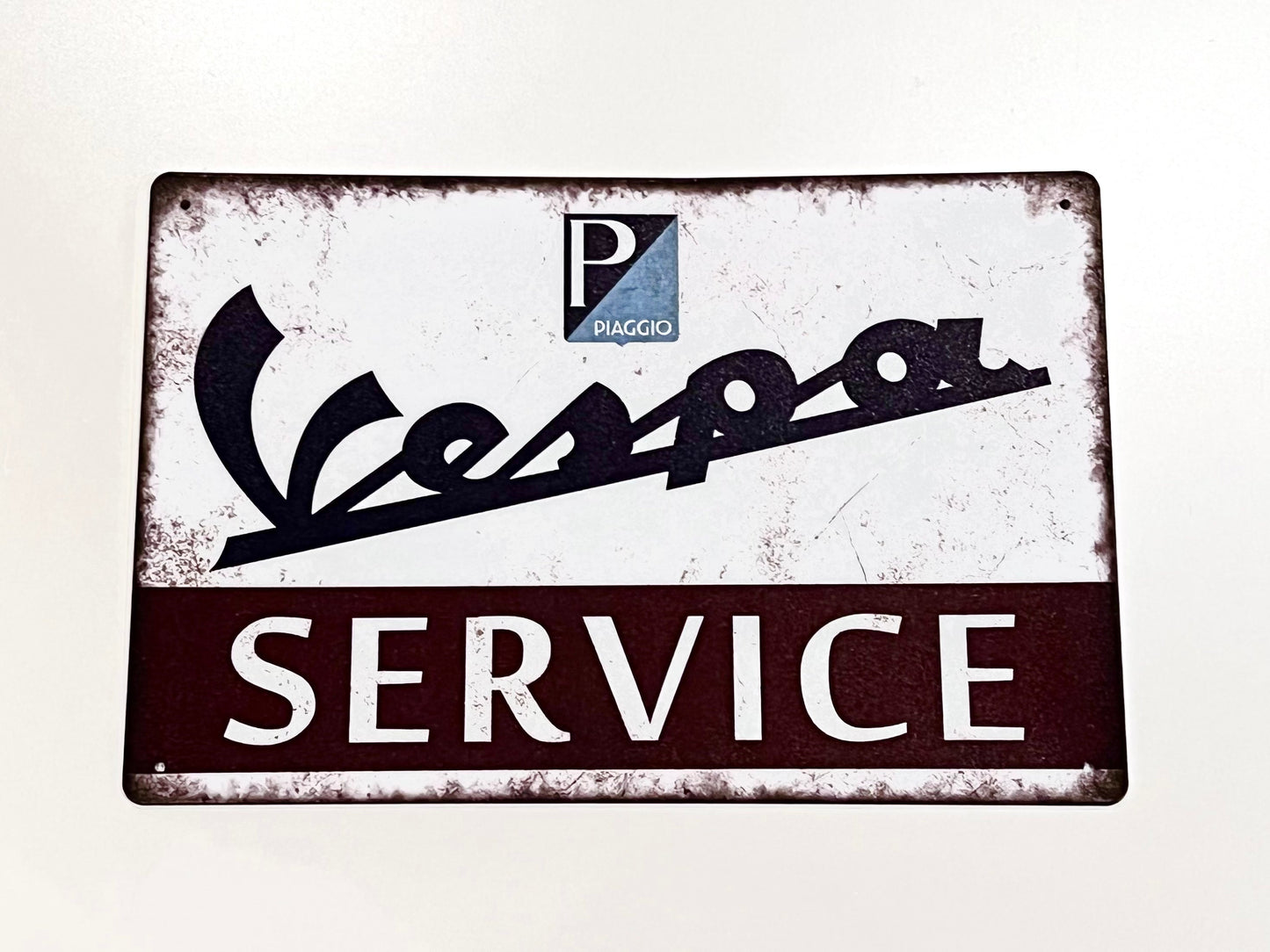 Vespa Service Metal Sign