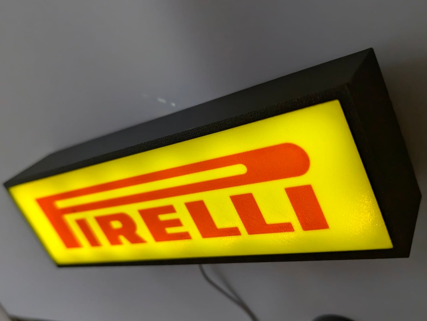 Pirelli Lightbox Illuminated Logo Sign