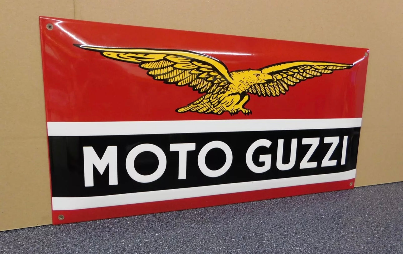 Moto Guzzi Enamel Sign