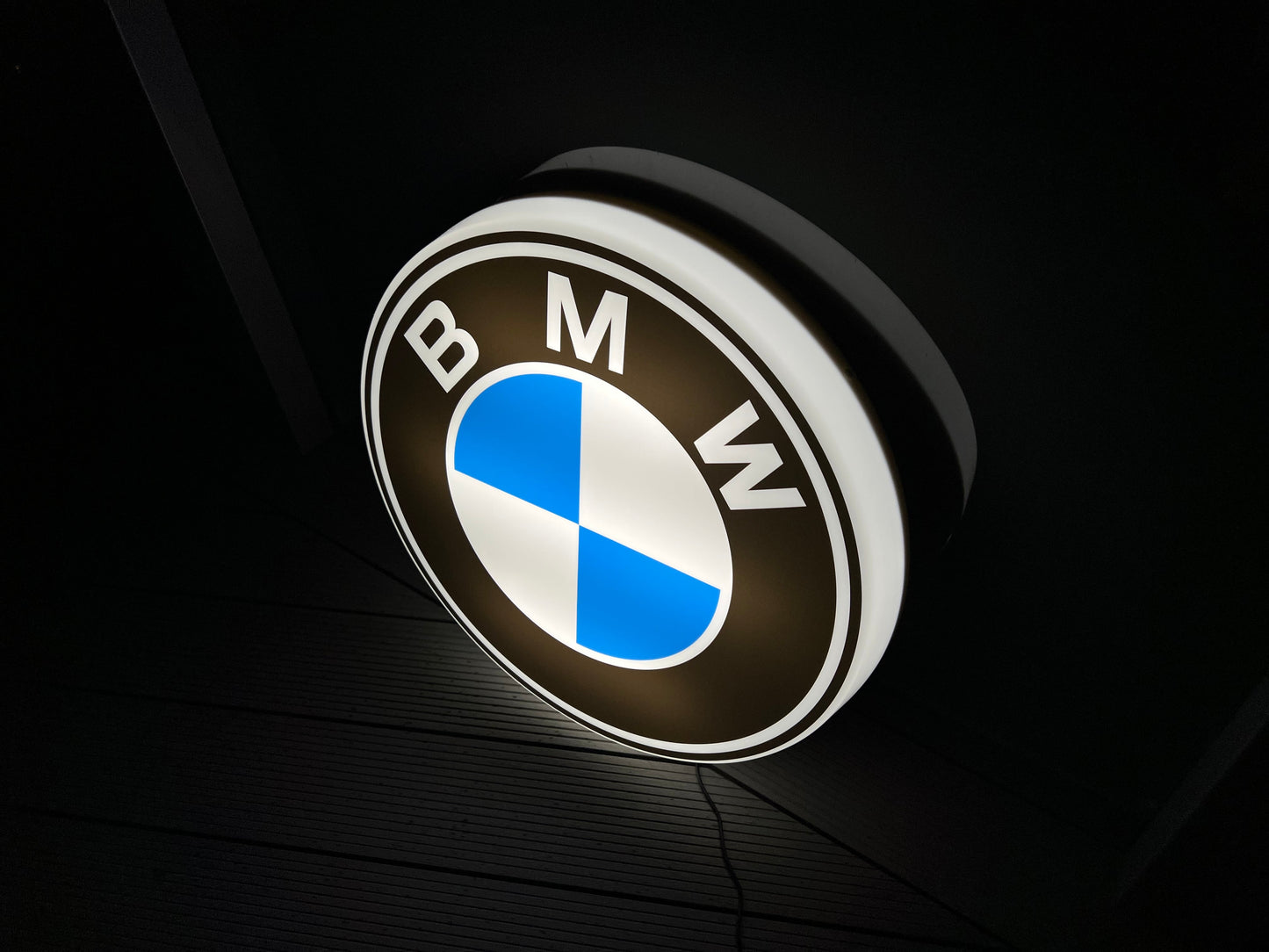 BMW Round Illuminated Logo Sign