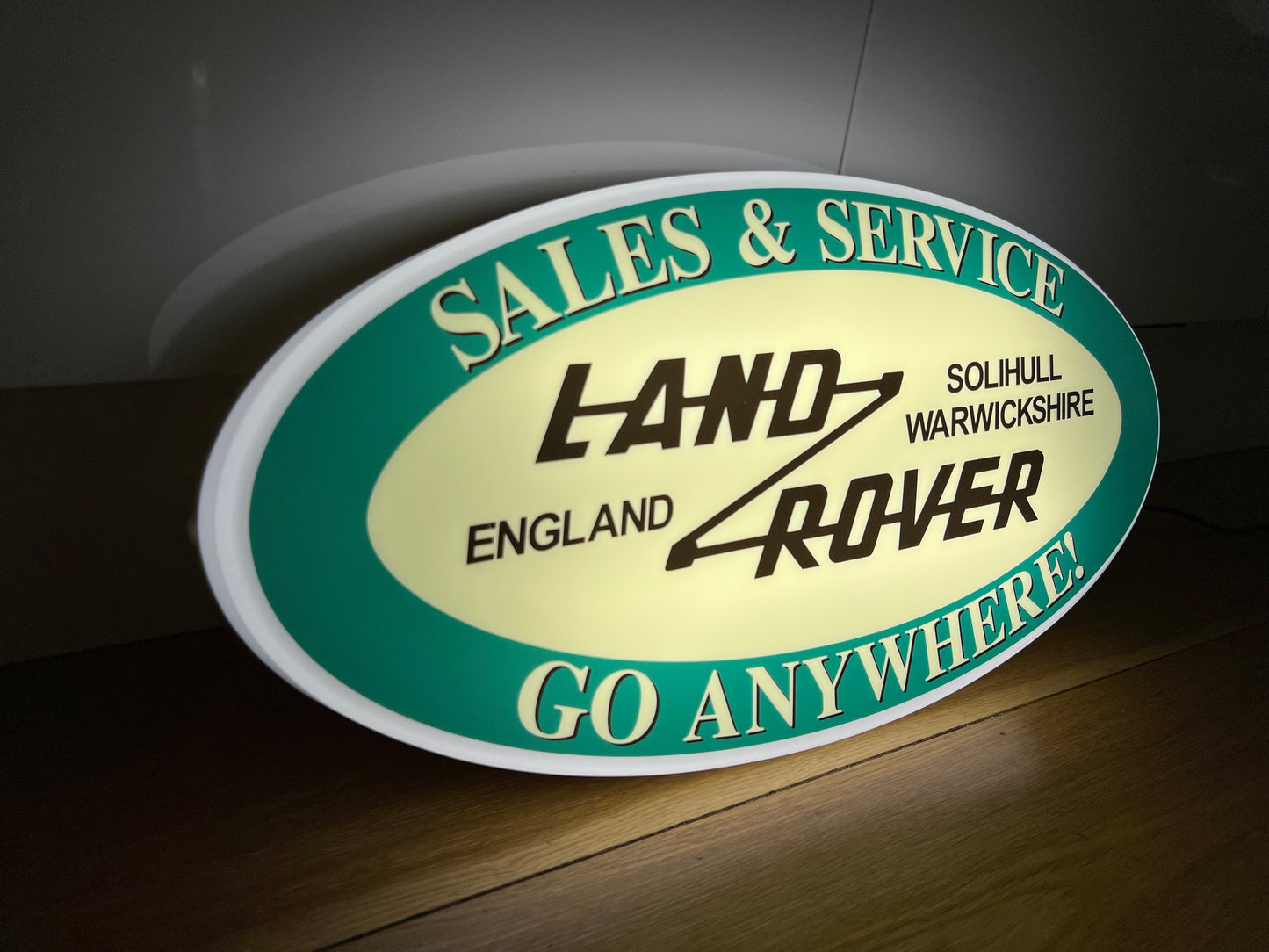 Land Rover Illuminated Sign