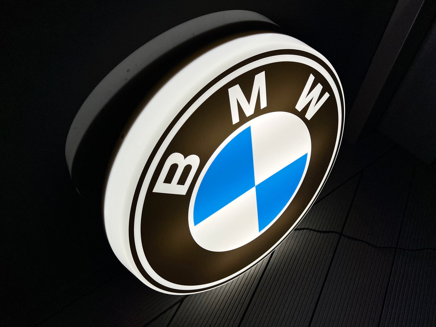 BMW Round Illuminated Logo Sign