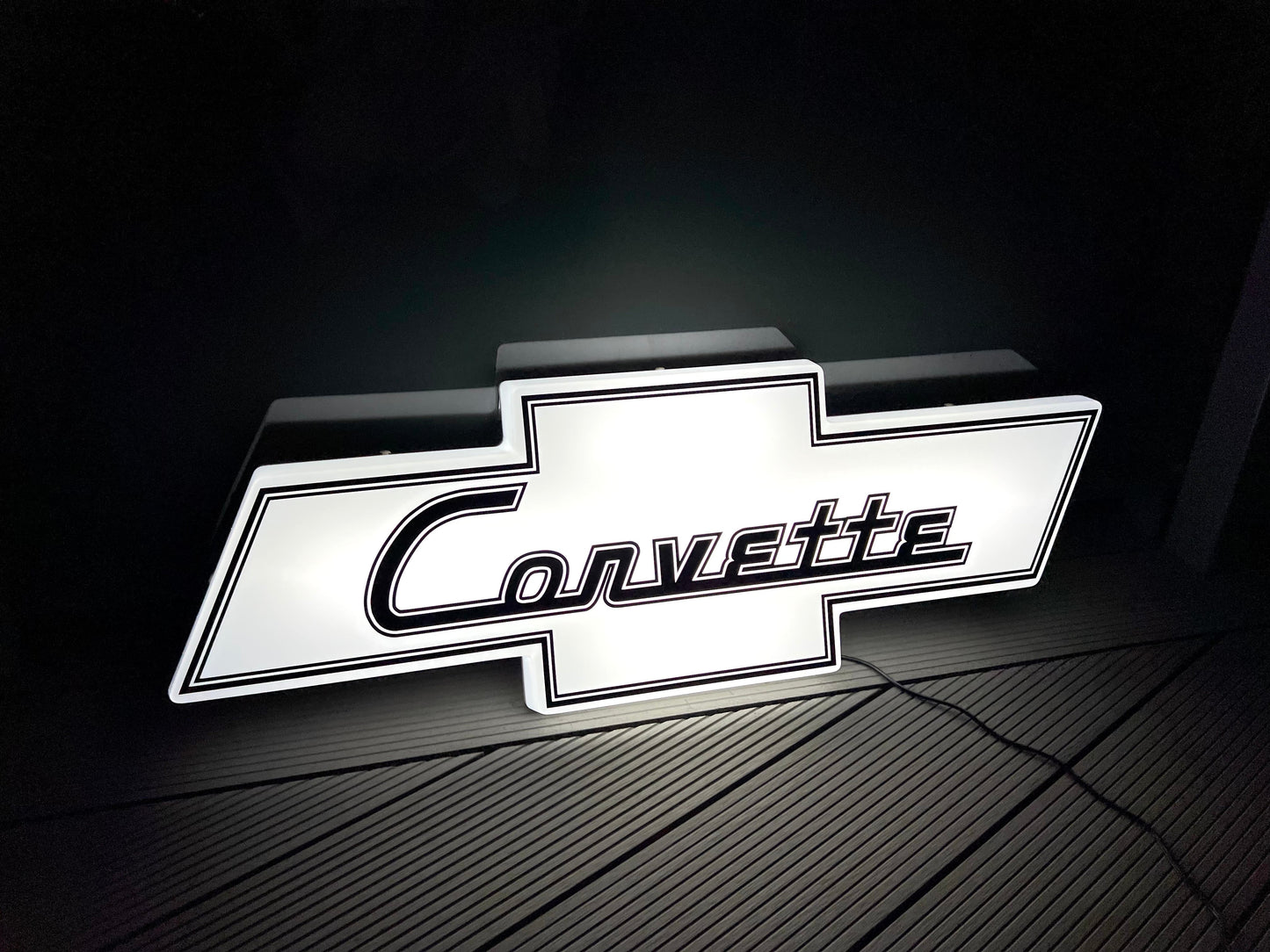 Chevrolet Corvette Illuminated Logo Sign