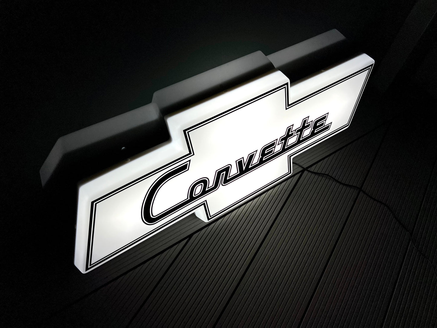 Chevrolet Corvette Illuminated Logo Sign