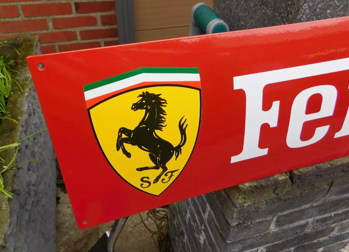 Ferrari Enamel Sign