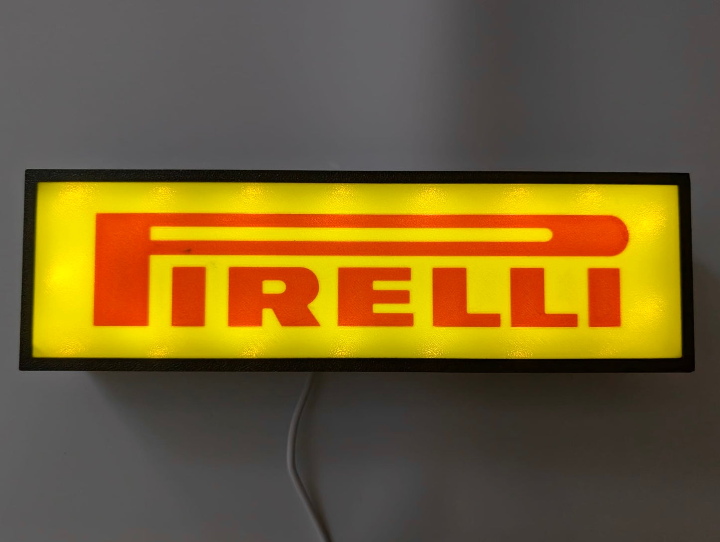 Pirelli Lightbox Illuminated Logo Sign