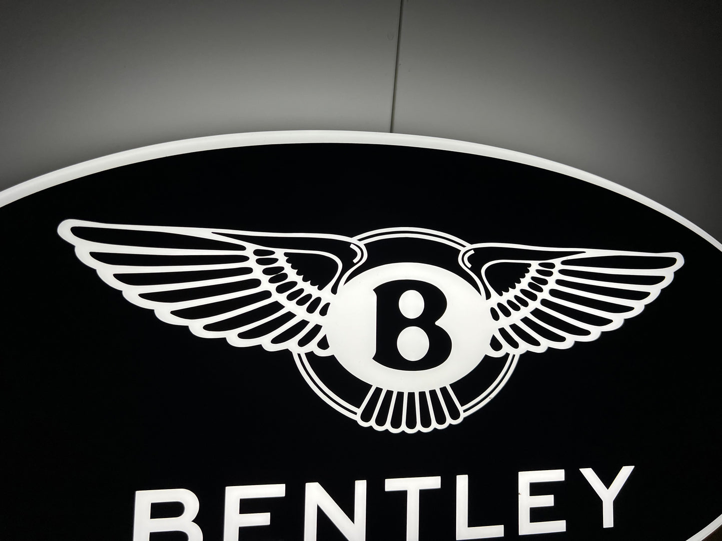 Bentley Black Illuminated Logo Sign
