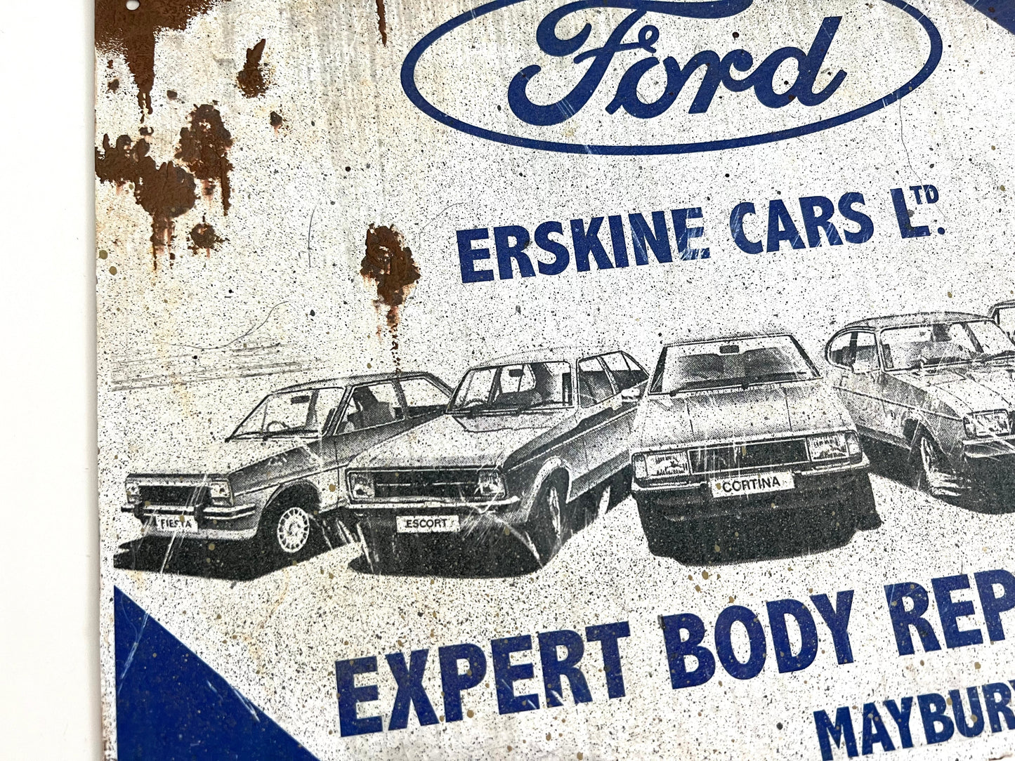 Ford Erskine Vintage Metal Sign