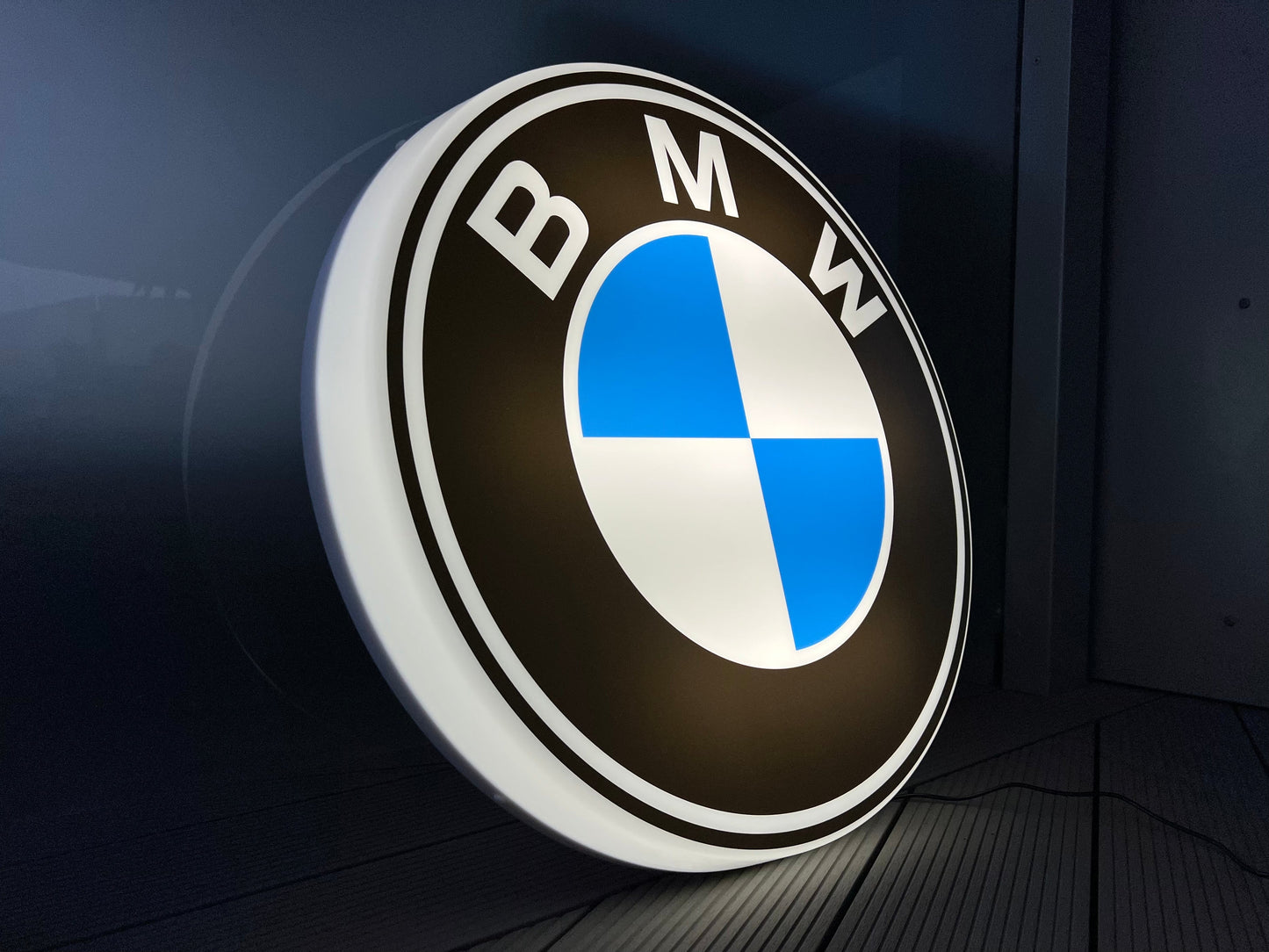 BMW Round Illuminated Logo Sign