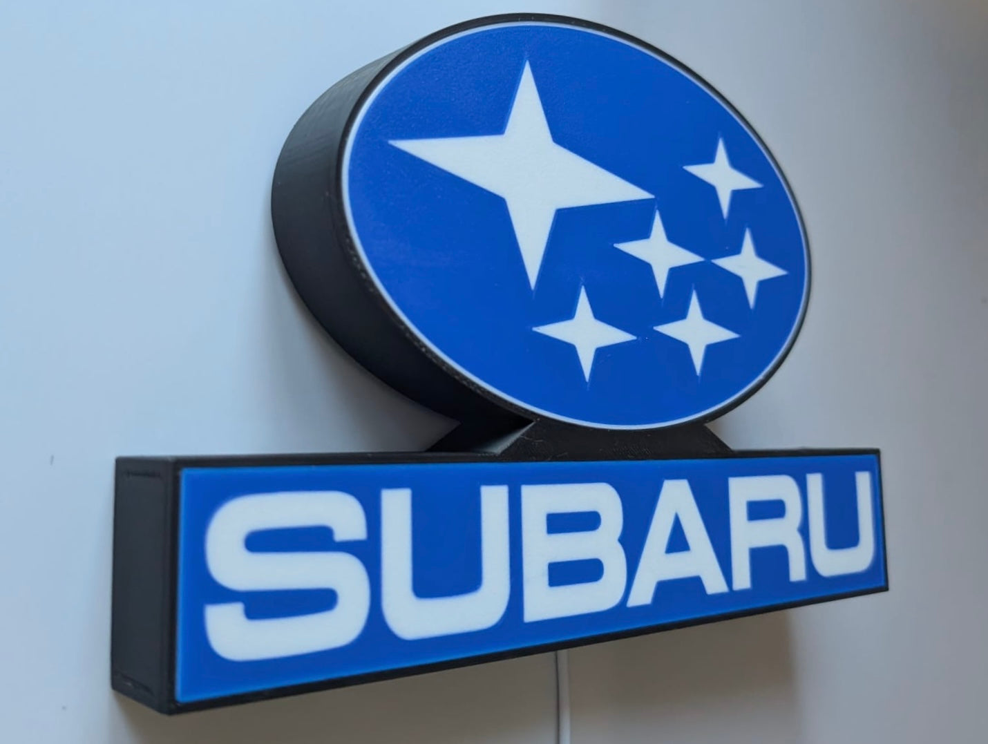 Subaru Lightbox Illuminated Logo Sign