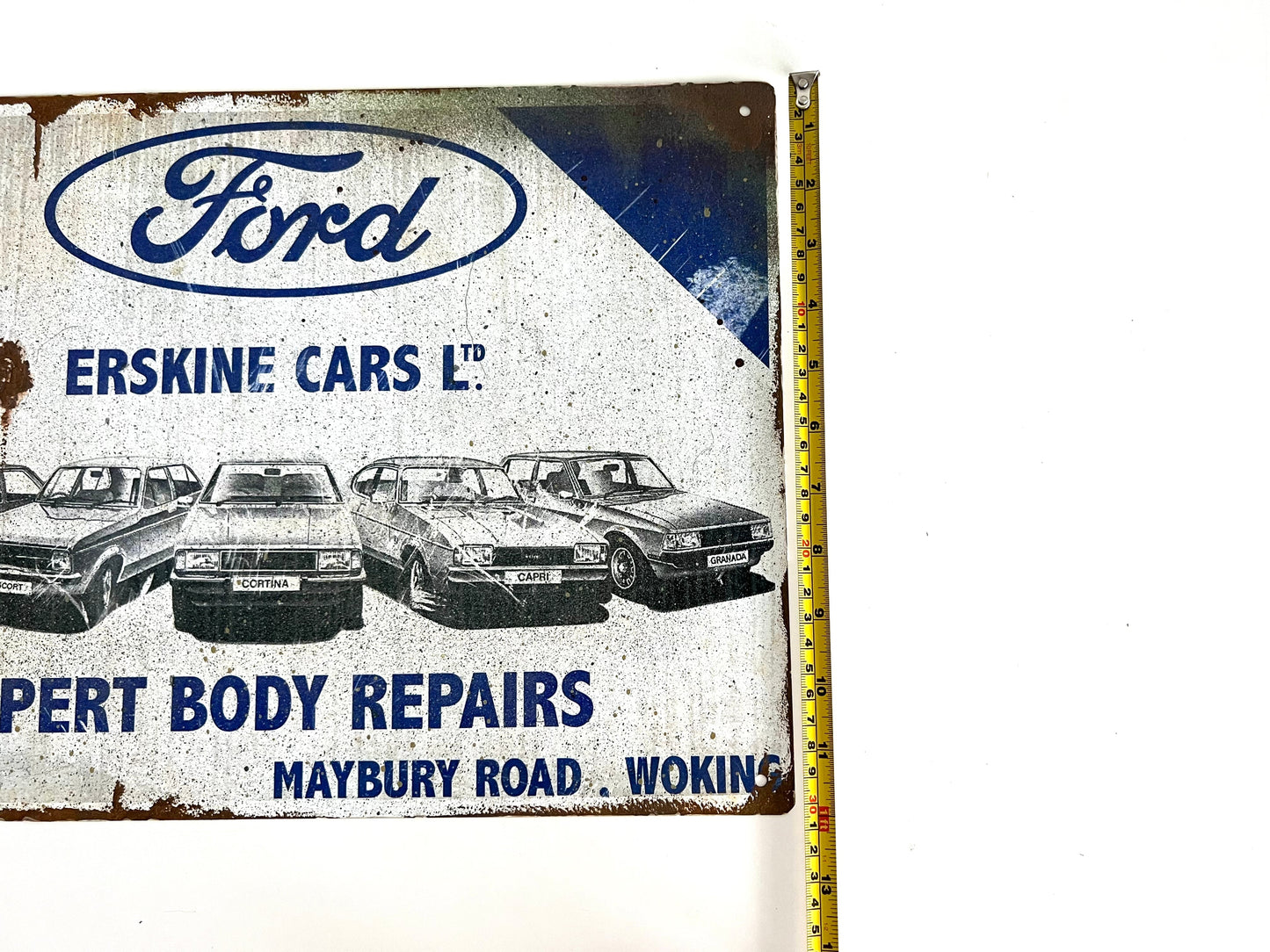 Ford Erskine Vintage Metal Sign