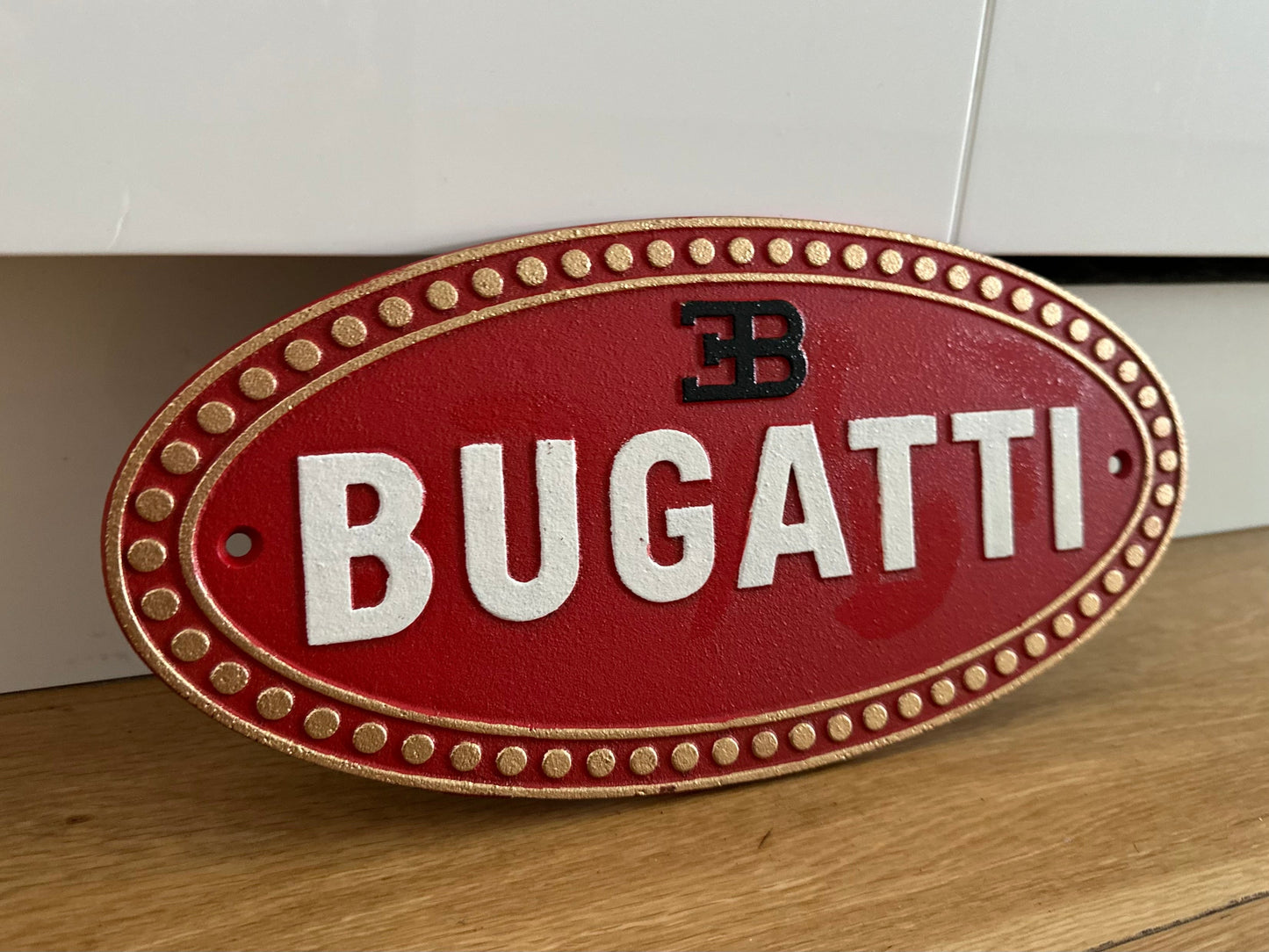 Bugatti Metal Logo Sign