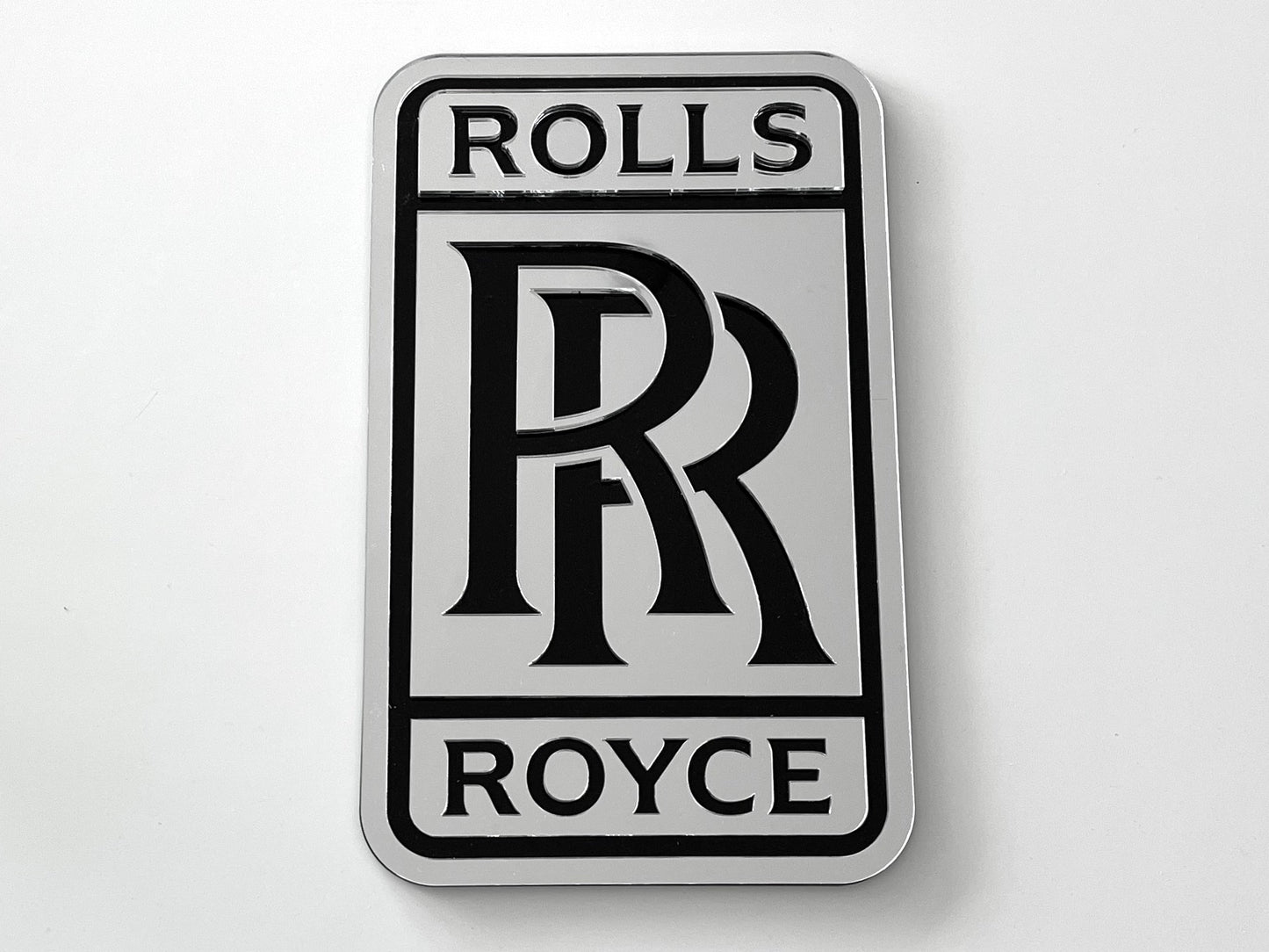 Rolls Royce Silver Acrylic Logo Sign