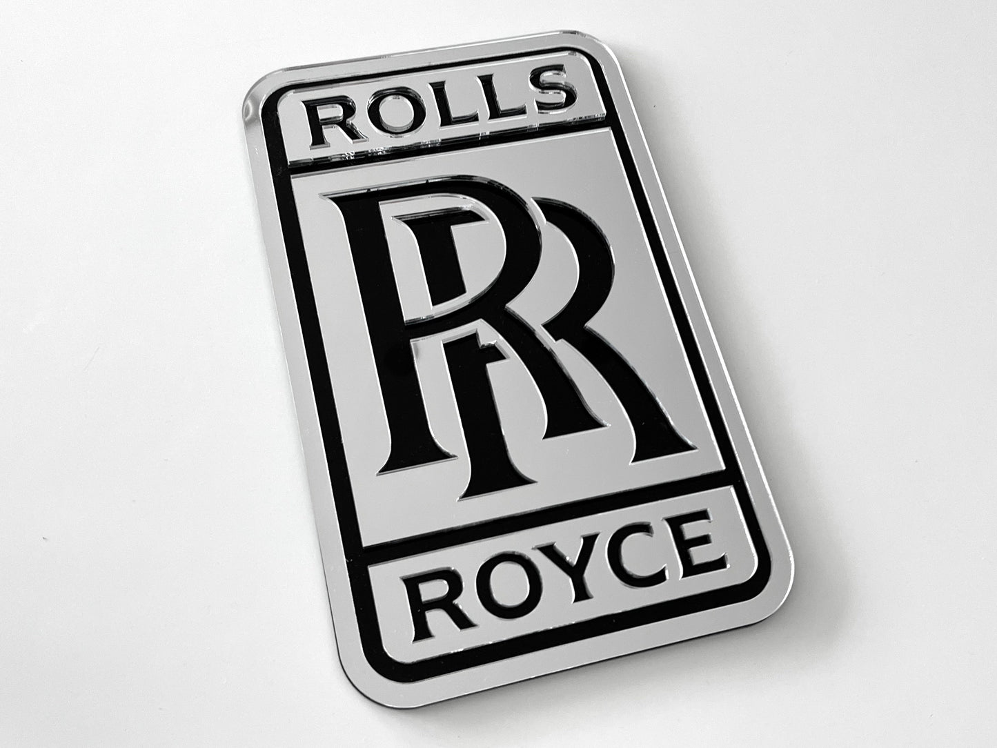 Rolls Royce Silver Acrylic Logo Sign