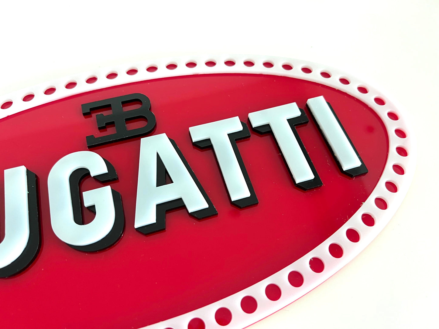 Bugatti Acrylic Logo Sign