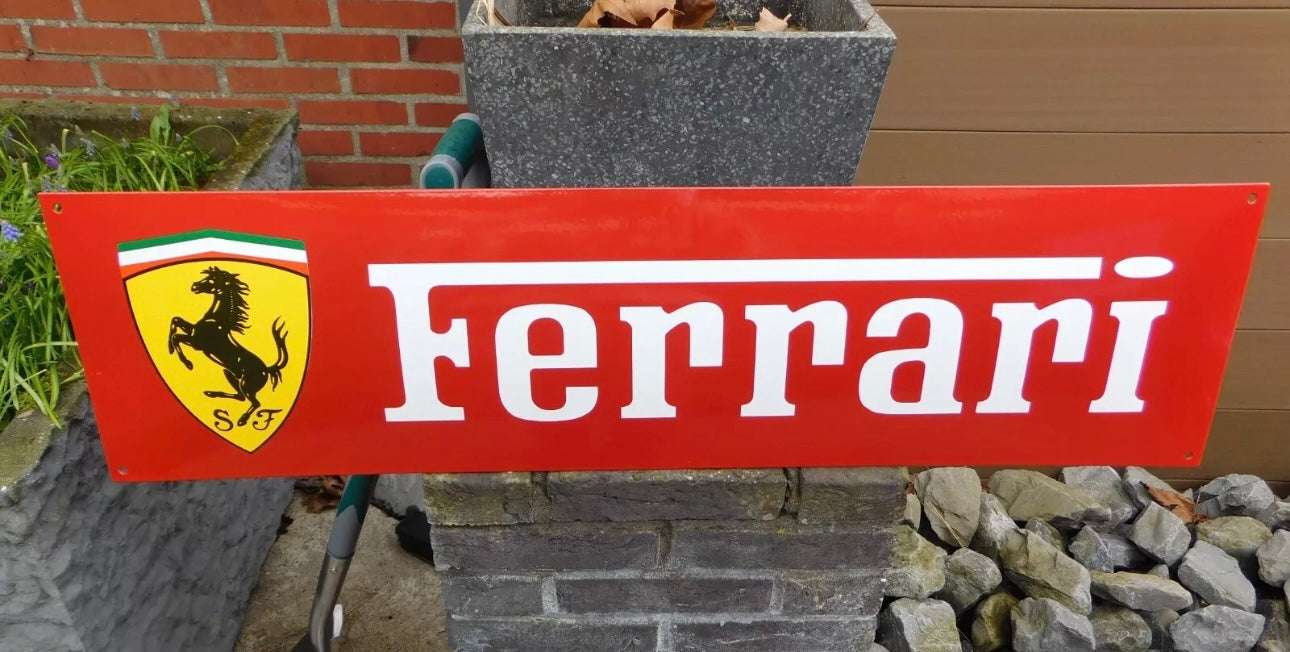 Ferrari Enamel Sign