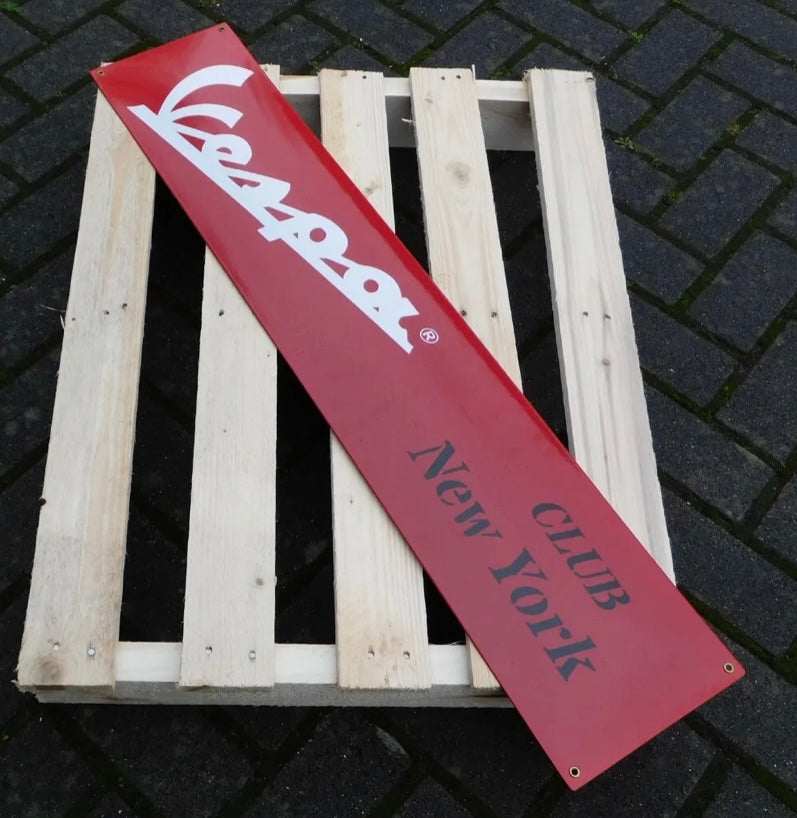 Vespa Enamel Sign