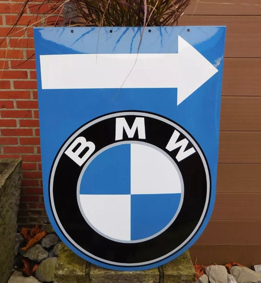 BMW Enamel Sign