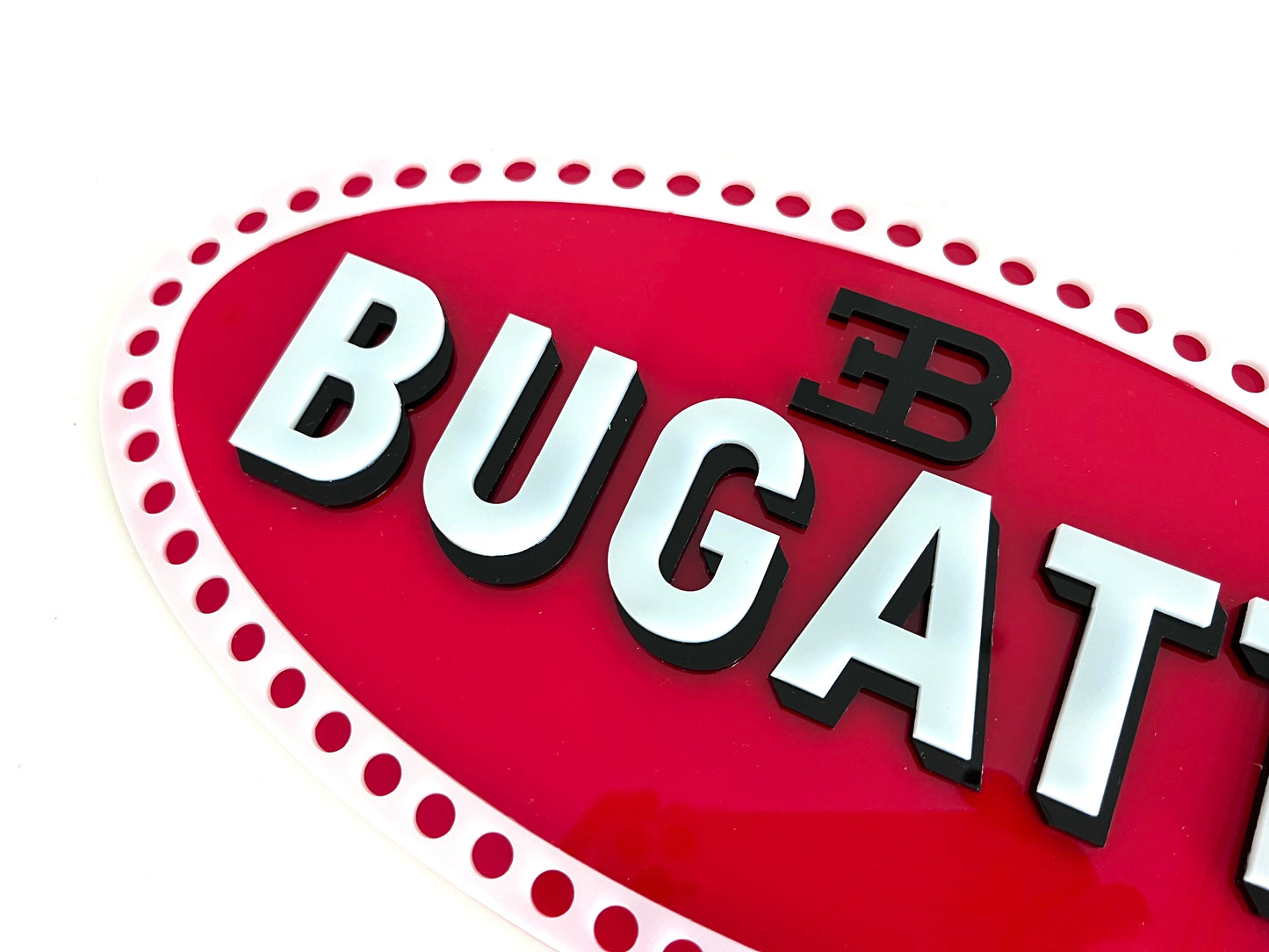 Bugatti Acrylic Logo Sign