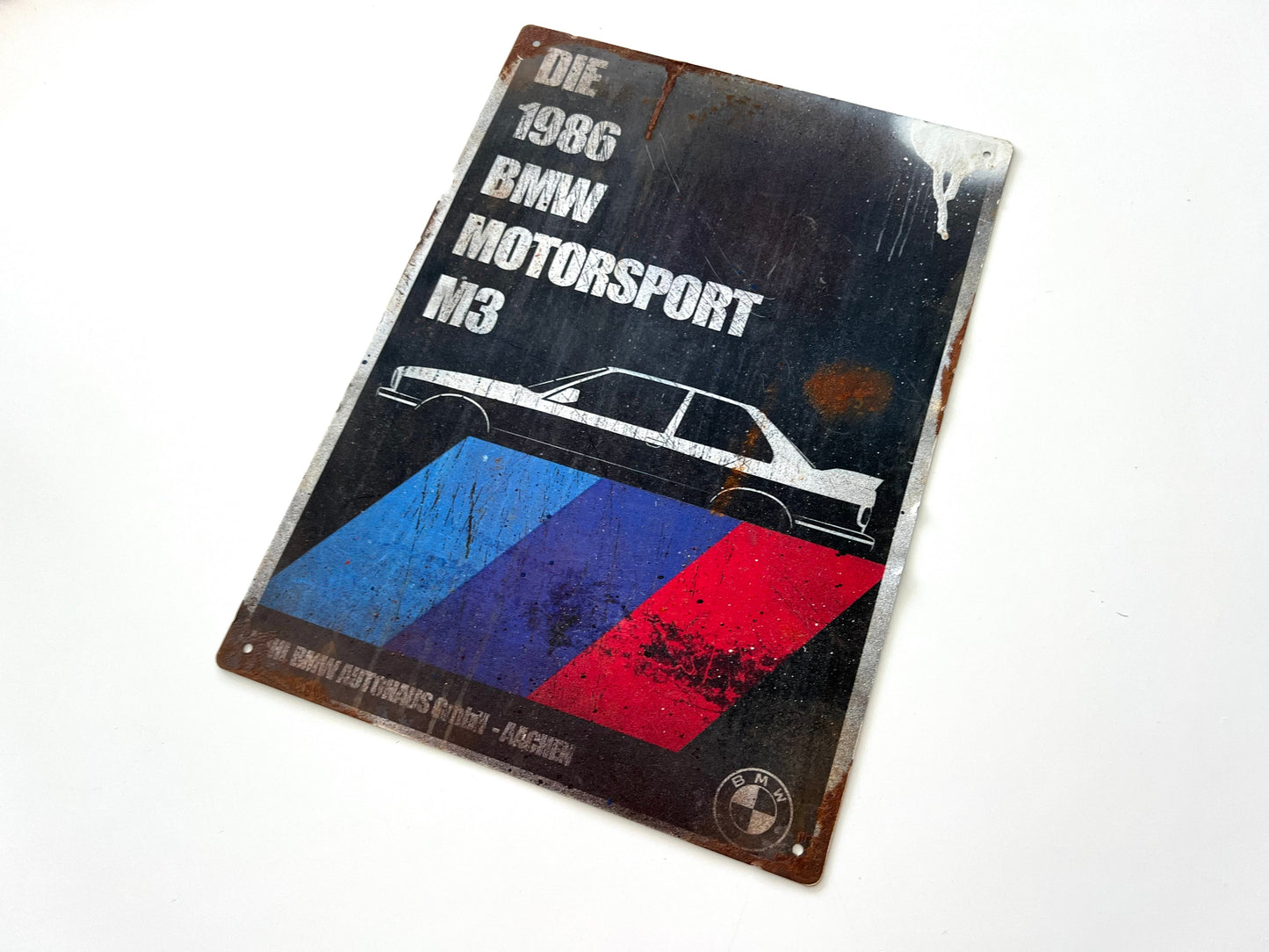 BMW M3 Vintage Metal Sign