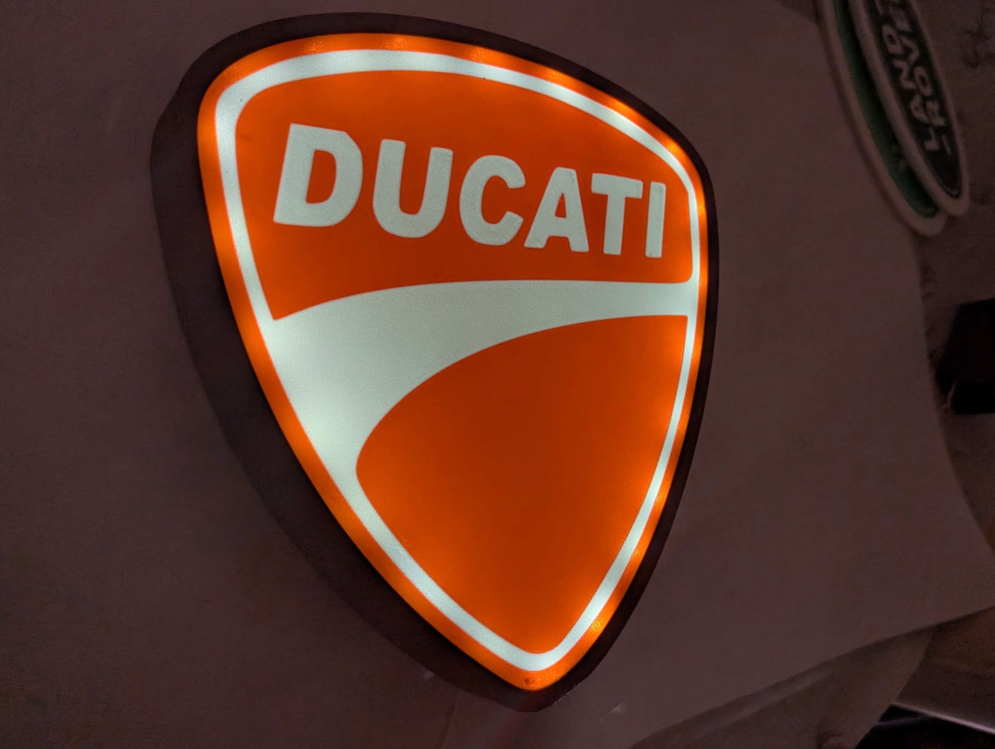 Ducati Lightbox Illuminated Logo Sign