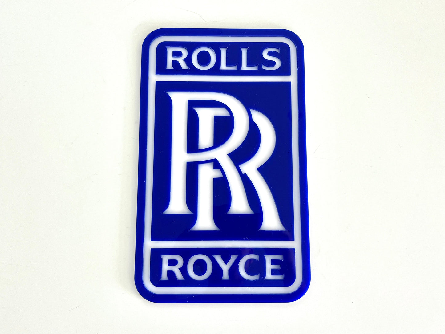 Rolls Royce Blue Acrylic Logo Sign