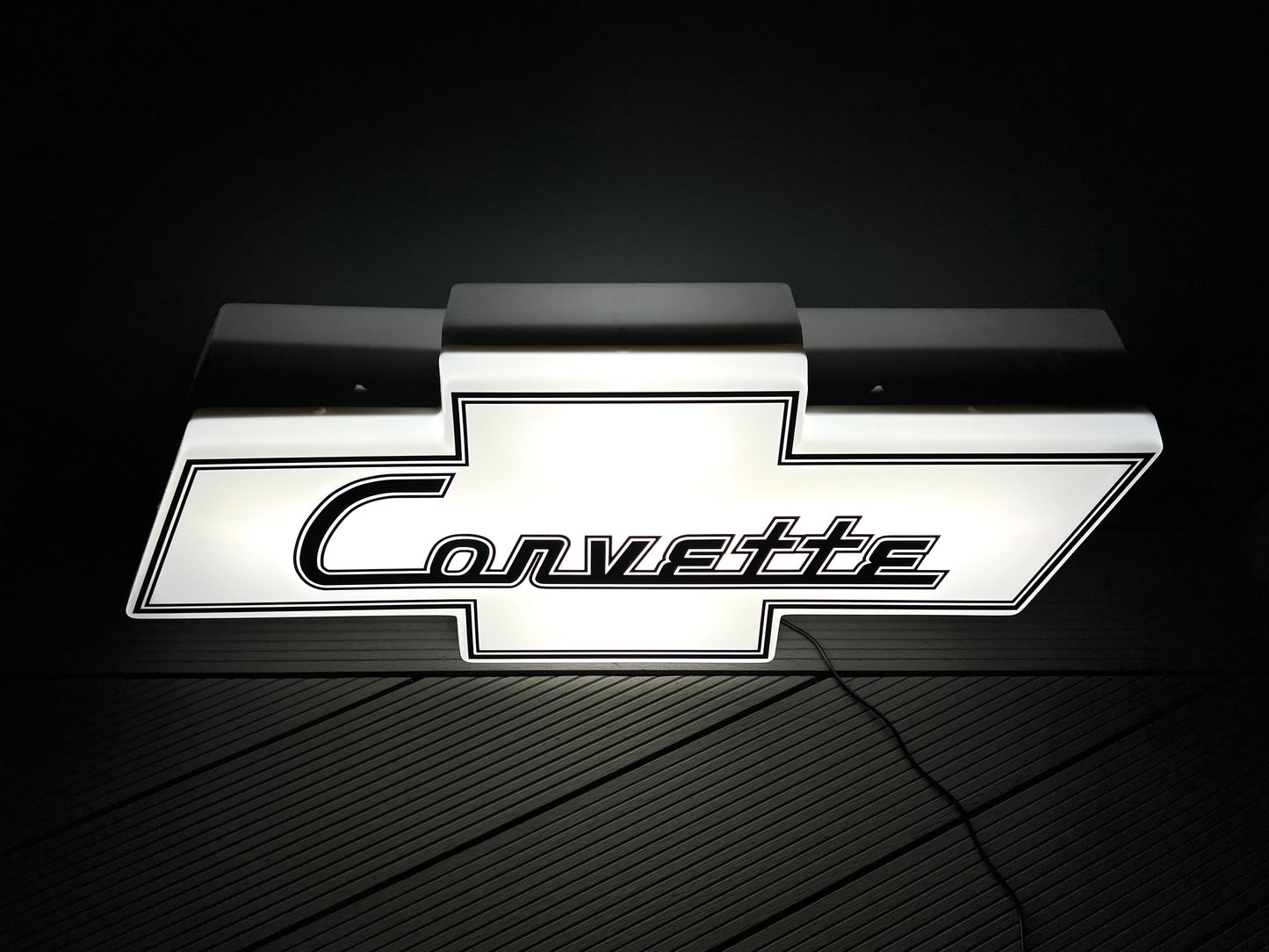 Chevrolet Corvette Illuminated Logo Sign