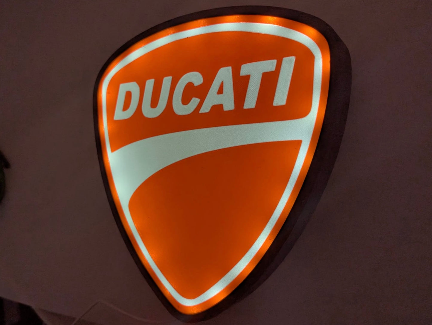 Ducati Lightbox Illuminated Logo Sign