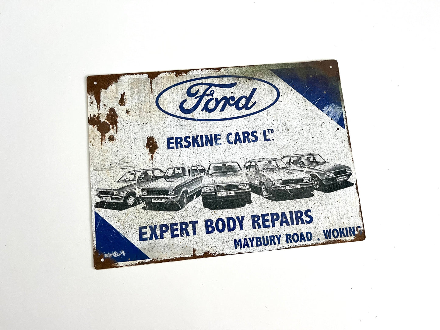 Ford Erskine Vintage Metal Sign