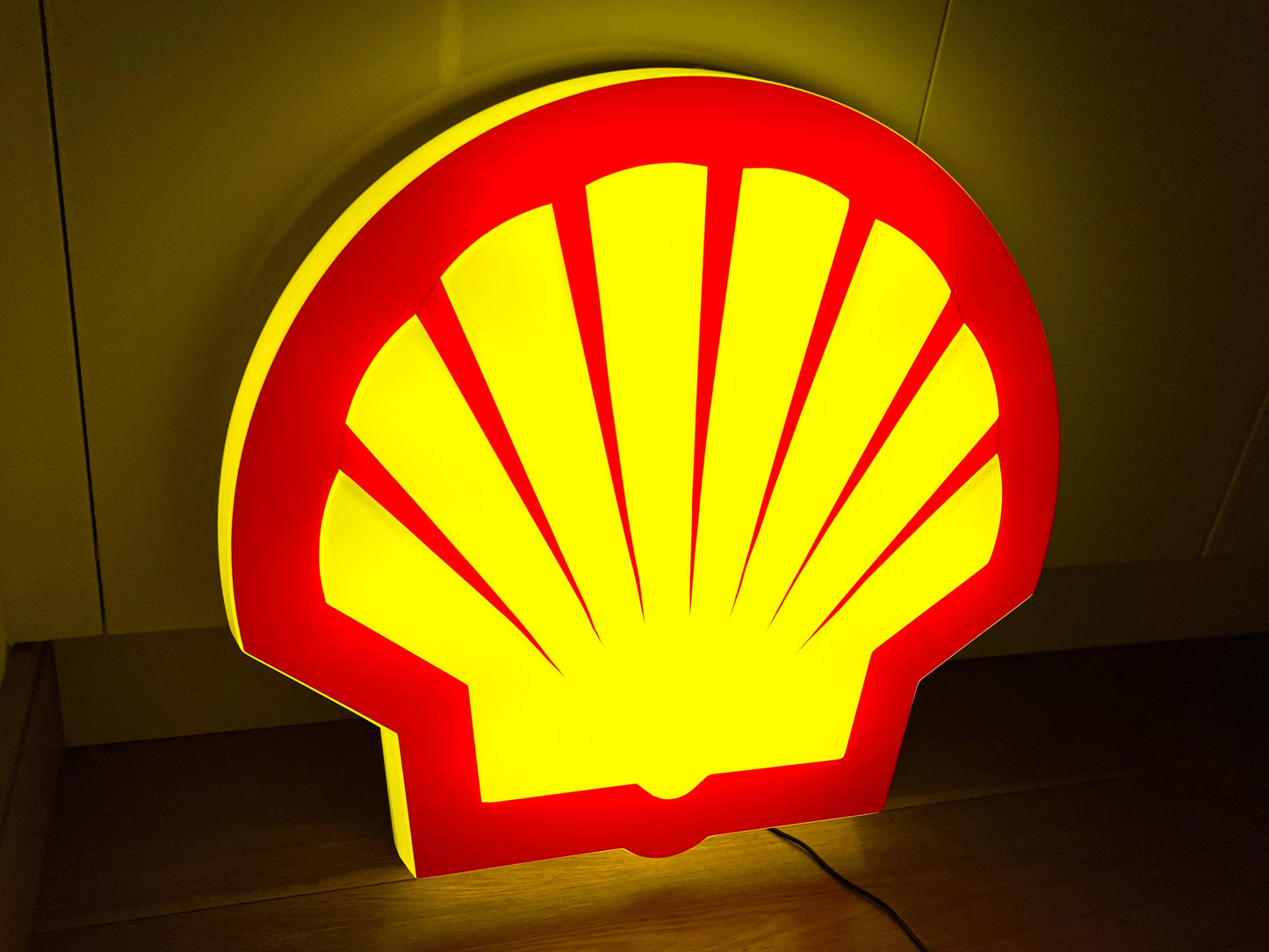 Shell Oil Illuminated Sign