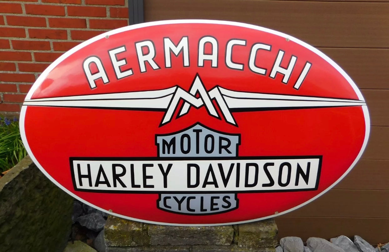 Harley Davidson Motorcycles Enamel Sign