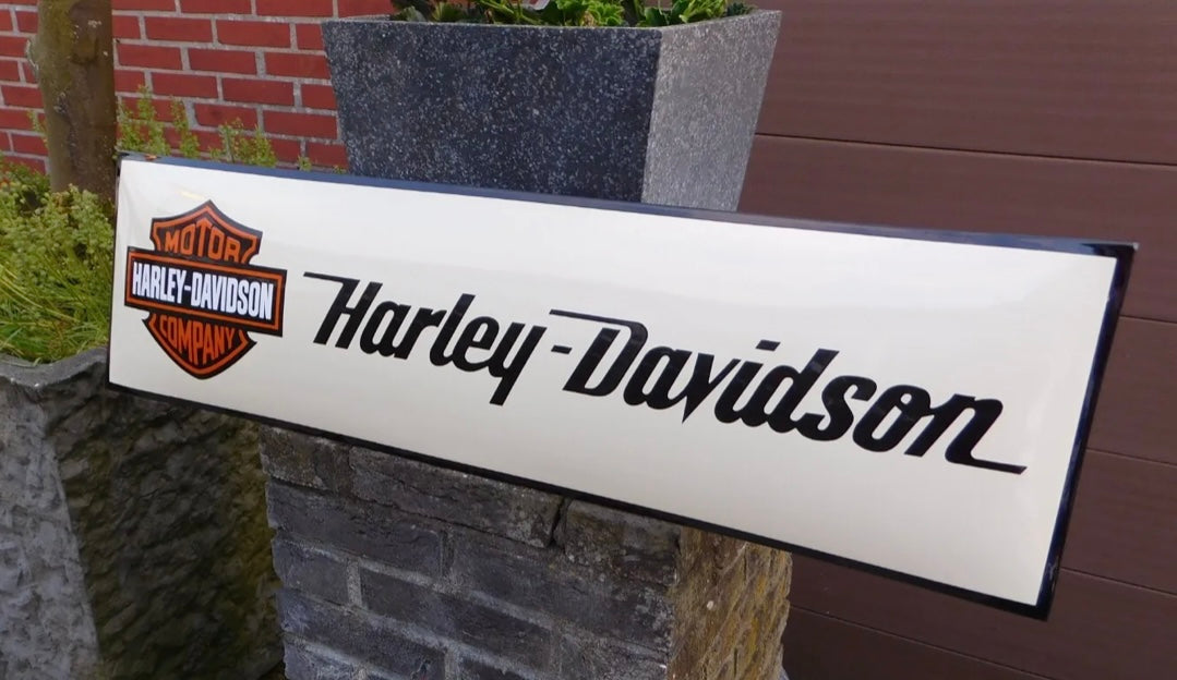 Harley Davidson Motorcycles Enamel Sign