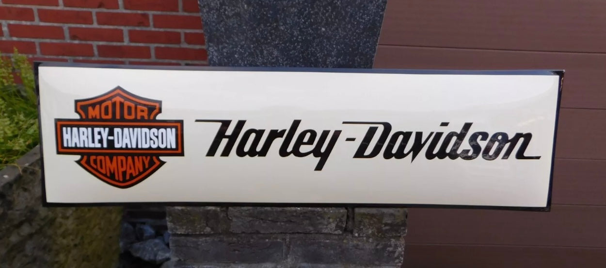 Harley Davidson Motorcycles Enamel Sign