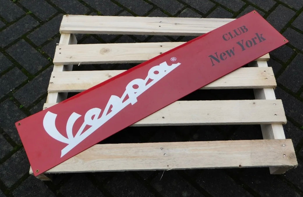 Vespa Enamel Sign