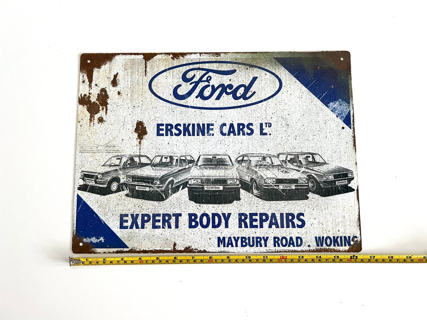 Ford Erskine Vintage Metal Sign