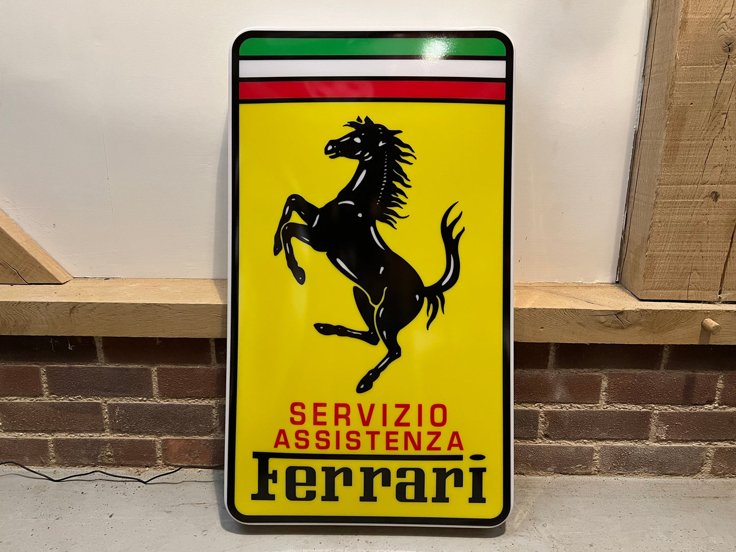 Ferrari Servizio Assistenza Illuminated Logo Sign