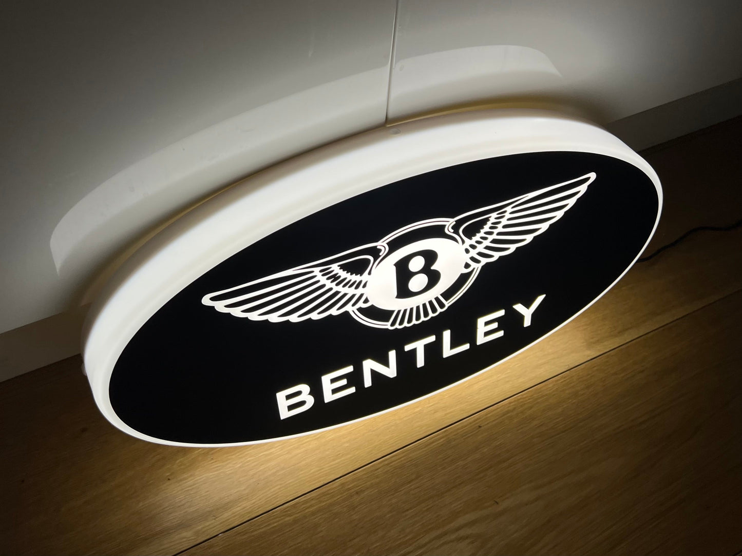 Bentley Black Illuminated Logo Sign
