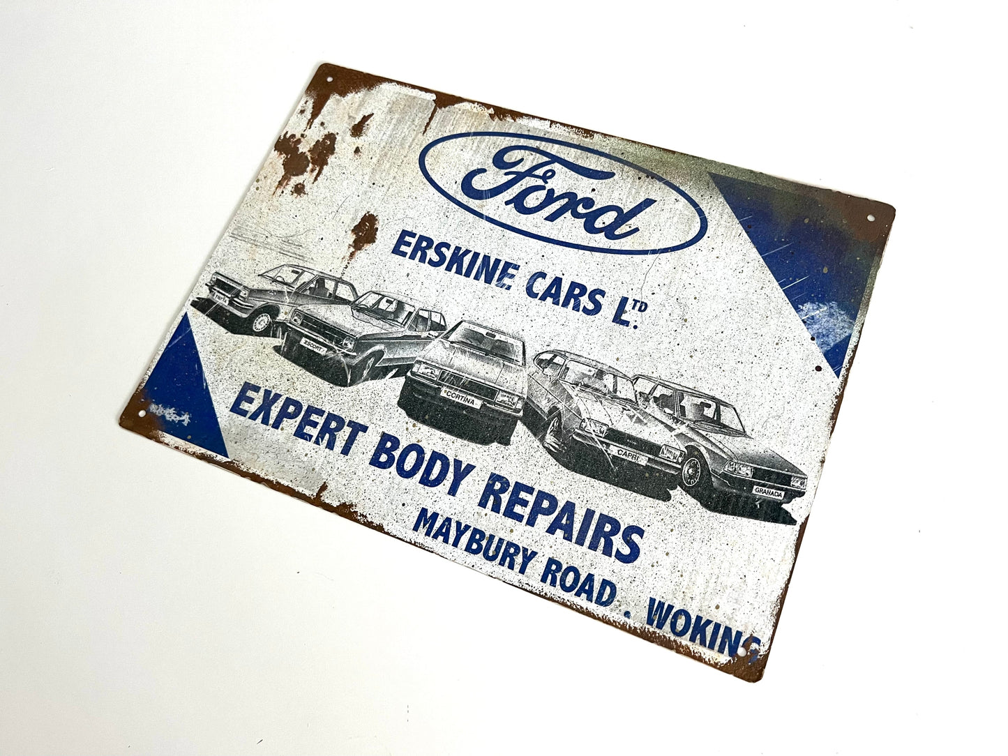 Ford Erskine Vintage Metal Sign