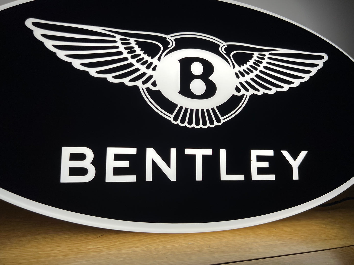 Bentley Black Illuminated Logo Sign