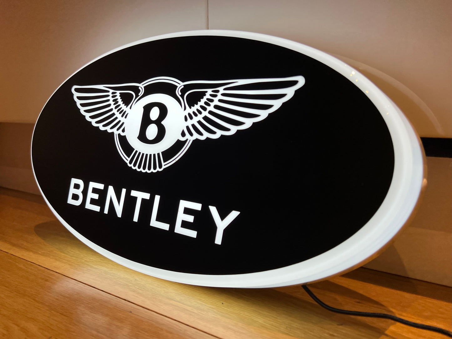 Bentley Black Illuminated Logo Sign