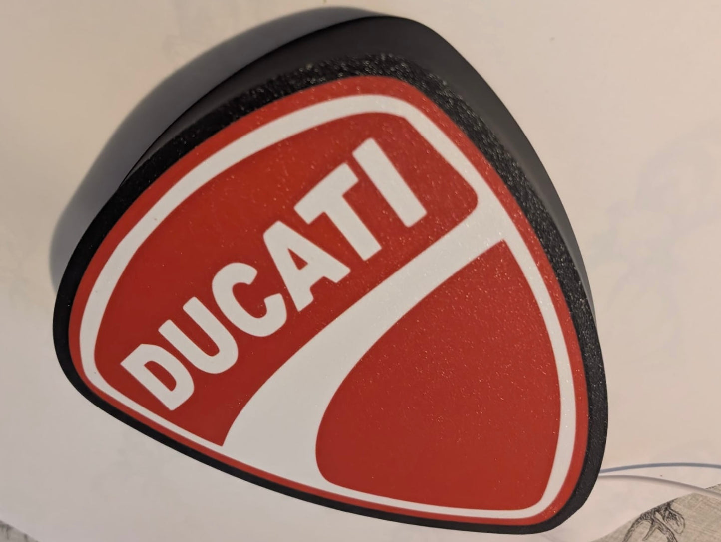 Ducati Lightbox Illuminated Logo Sign