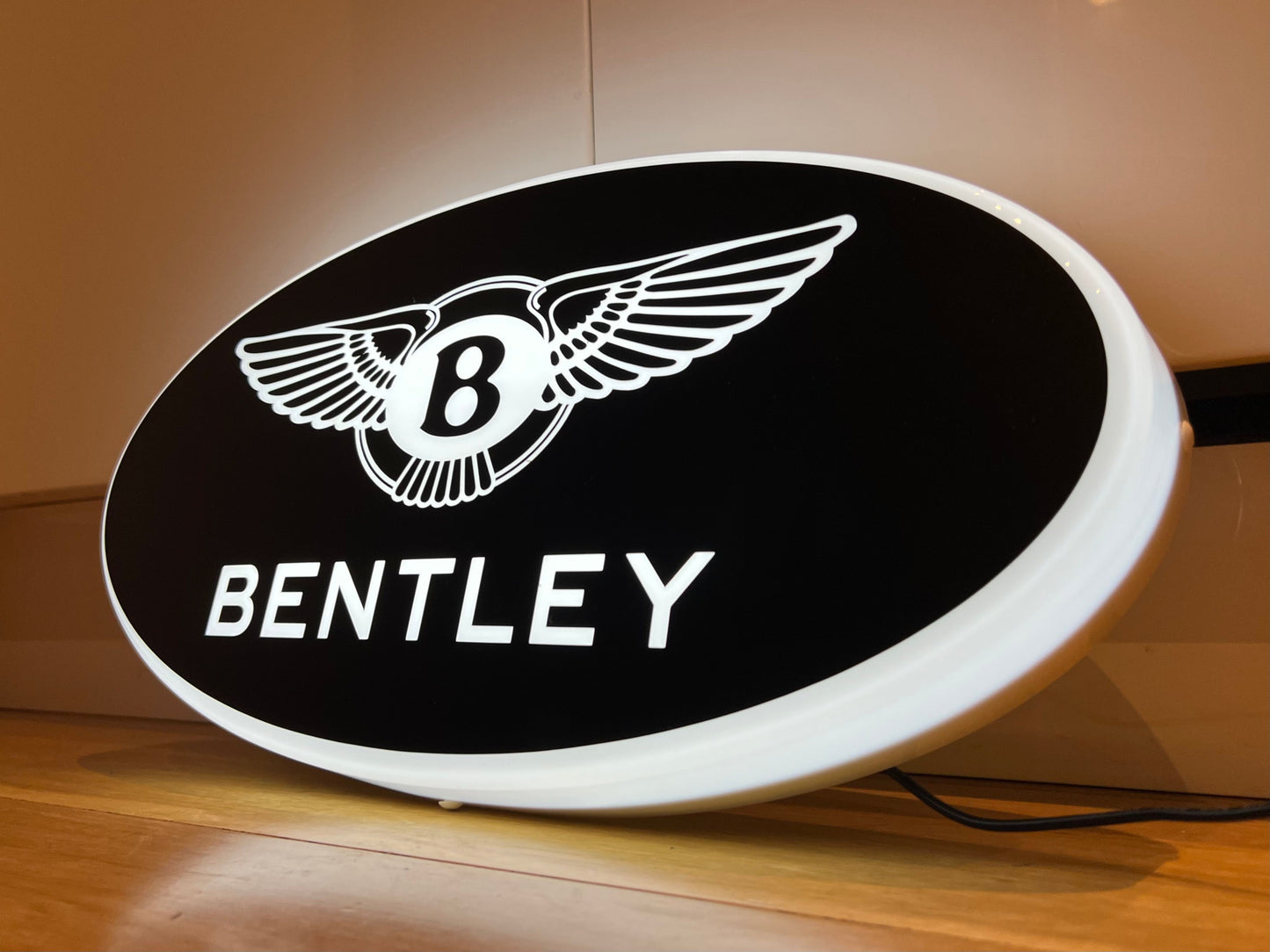 Bentley Black Illuminated Logo Sign