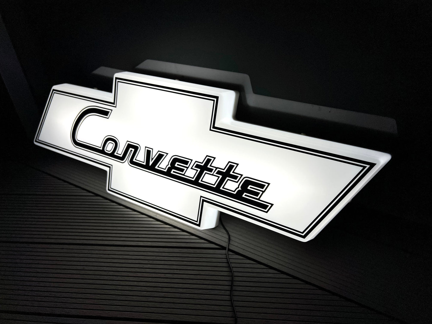 Chevrolet Corvette Illuminated Logo Sign