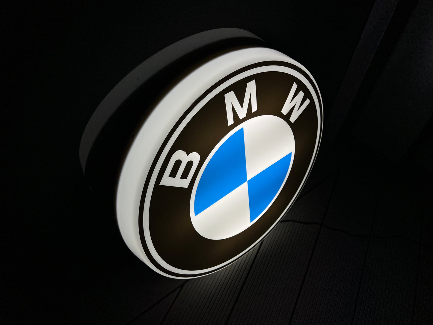 BMW Round Illuminated Logo Sign