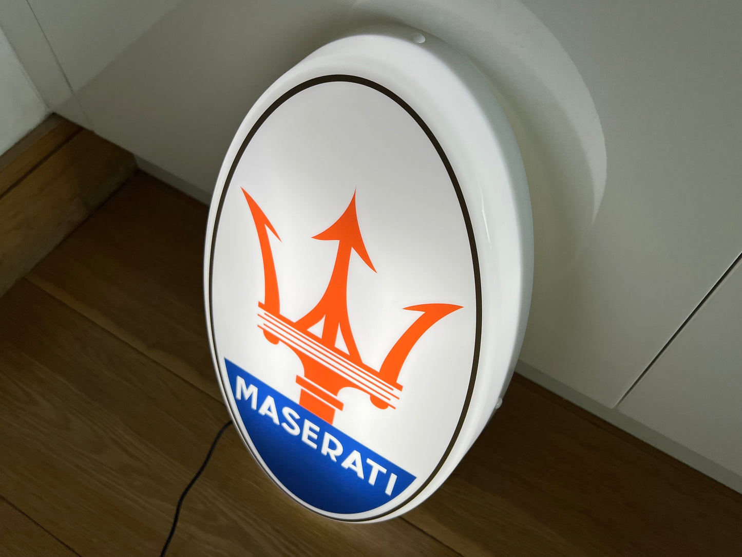 Maserati Illuminated Logo Sign