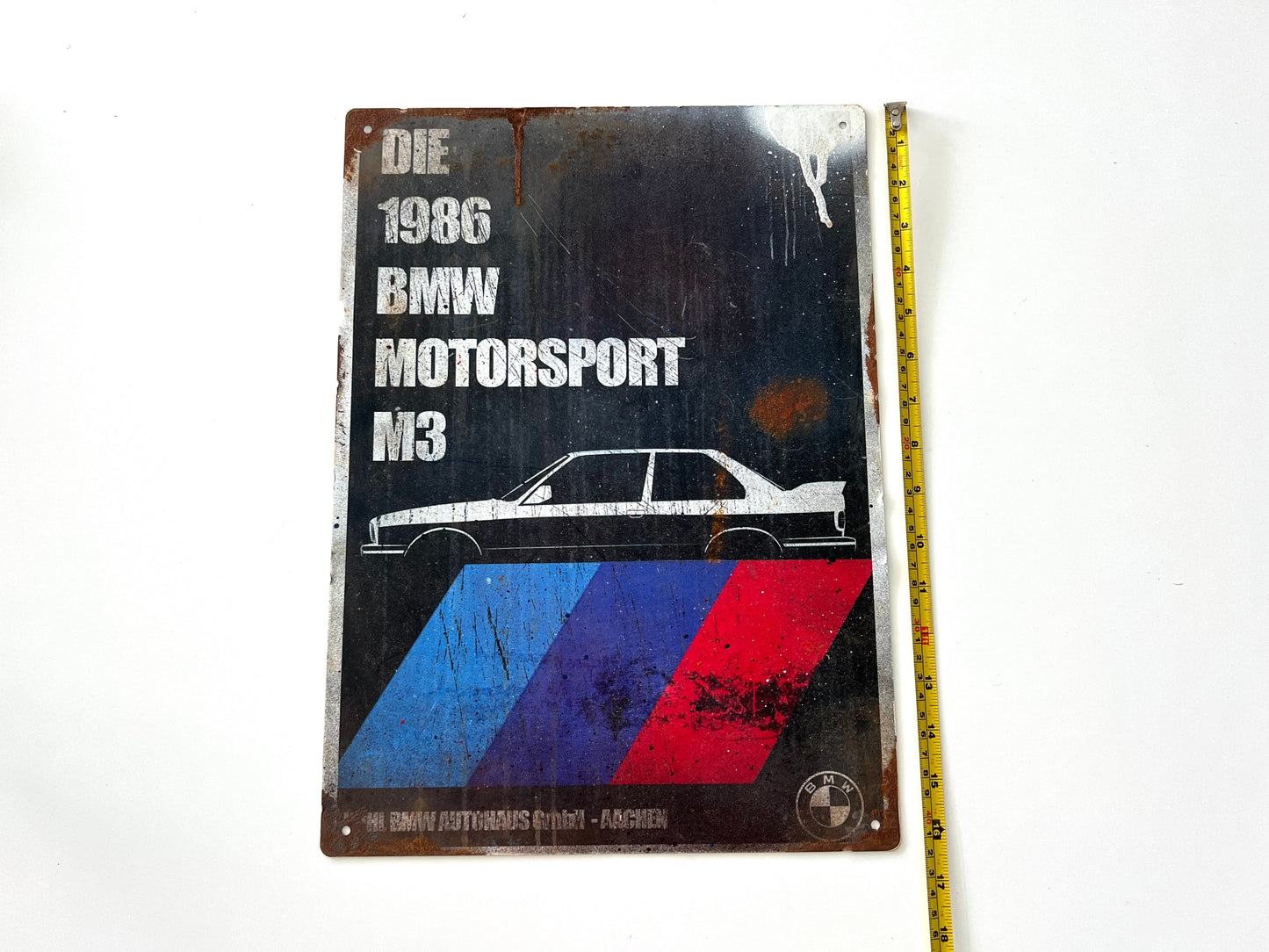 BMW M3 Vintage Metal Sign