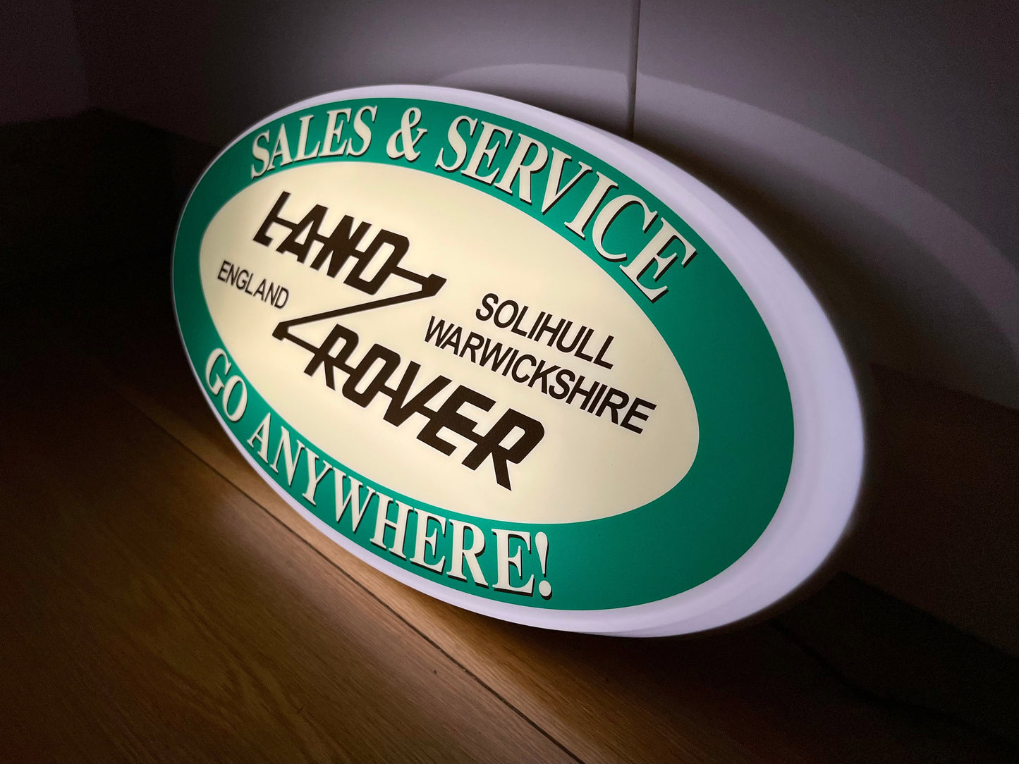 Land Rover Illuminated Sign